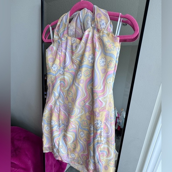 Princess Polly Dresses & Skirts - Princess Polly Pastel Mini Dress Rainbow Size 6 US